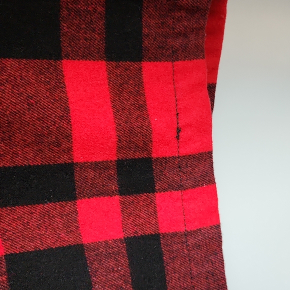 Old Navy, Mens, Large, Red&Black Plaid Jacket, Top Half Thick Fleece - Picture 8 of 13
